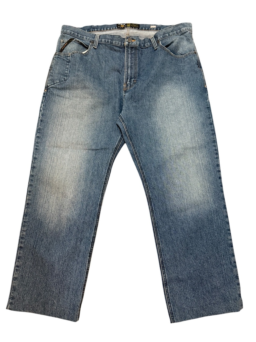 Ariat M5 Rebar straight leg jeans blue 44x32 workwear ranch